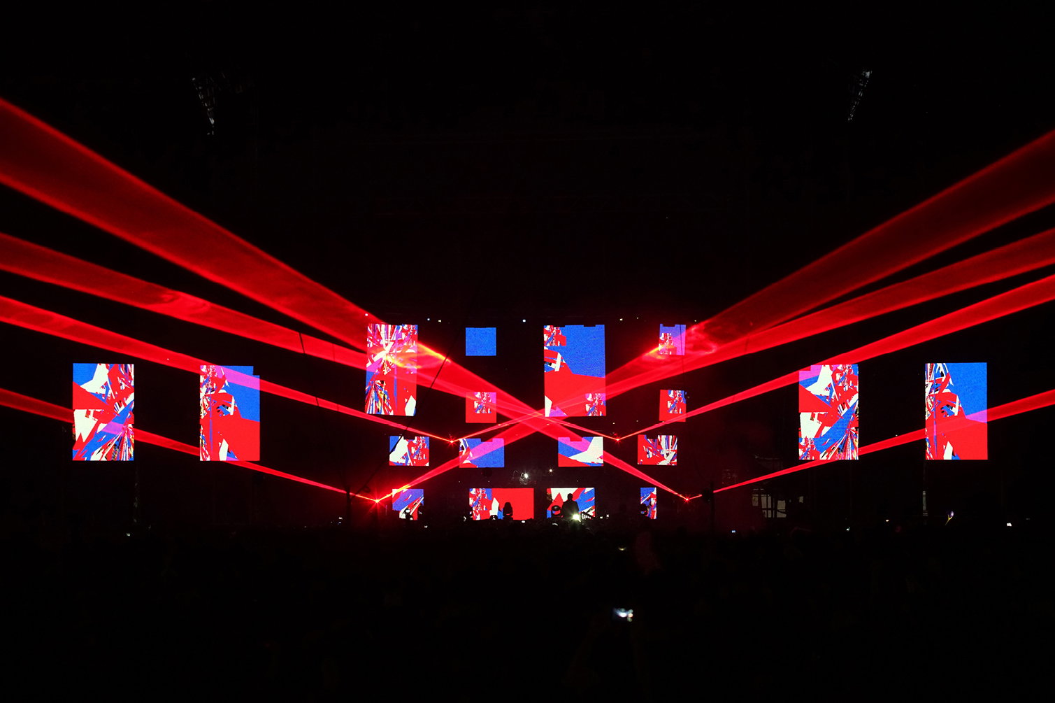 Aphex Twin at Field Day, London, 2017 — live visuals by Weirdcore
